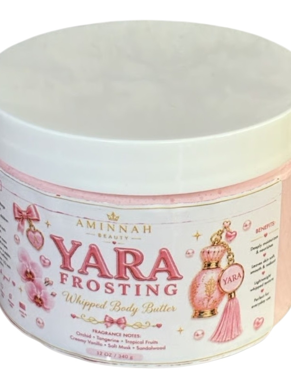 Yara Frosting Whipped Bum Bum Body Salt Scrub Pink